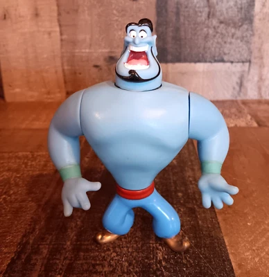 Figura de acción de colección Disney Aladdin Genie of the Lamp 5 1/2" 1992 leer Foto 1 de 4