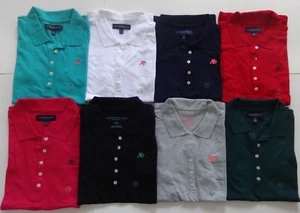 AEROPOSTALE AERO WOMENS GIRLS A87 5-BUTTON PIQUE POLO SHIRT SCHOOL UNIFORM NEW!! - Picture 1 of 33