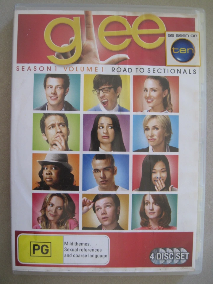 Glee-Road to Sectionals: Season 1, Vol 1 (4 DVDs, 2009), Region 4-VGC, F. Post - image 1 of 1