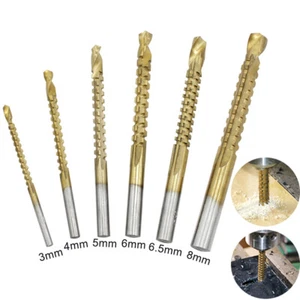 3-8mm HSS Steel Twist Drill Bits With Sawtooth Multifunction Wood Metal Cutting - Bild 1 von 13