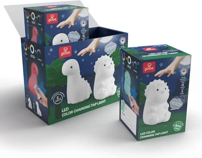 GLOBE Electric 6" Triceratops 9" Brontosaurus Dinosaur  Multicolor Night  Light - Image 1 of 4