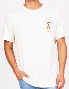 Men's RVCA Alsweiler Cover Off White T Shirt / Tee - Size M. NWOT, RRP $49.99. - Bild 1 von 1