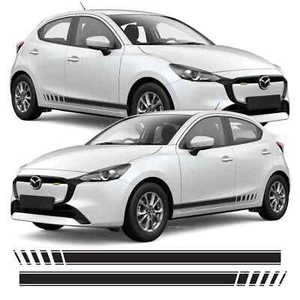 Mazda 2 Side Stripes Graphics Decals Any Year Any Colour - Picture 1 of 4