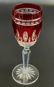 Vintage - 5 7/8" Tall - Cordial Glass Clarendon Ruby by WATERFORD CRYSTAL - Picture 1 of 10