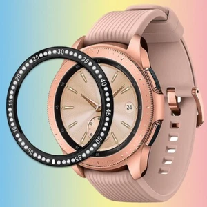 Znakomita Bling Diamond Ramka Pierścień Cover do Samsung Gear S3 Frontier R765A USA - Zdjęcie 1 z 1