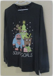 Long Sleeve tee shirt "Squad Goals" Charcoal Art Class Youth XL 16 cotton blend - Picture 1 of 4