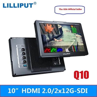 LILLIPUT Q10 10.1" 1500nits HDMI 2.0 12G-SDI On-Camera Video Monitor HDR 3D LUT - Image 1 of 4