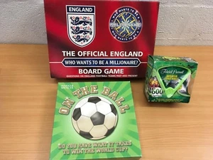 WHO WANTS TO BE A MILLIONAIRE FOOTBALL GAME LOT X 2 ENGLAND ON THE BALL M&S - Picture 1 of 3