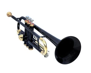 Trumpet bb Pitch Black Made free Hard Case And Mouthpiece TRUMPETS HORN - Picture 1 of 4