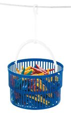 Wenko Basket Set with 30 Pegs Blue/Multicoloured Polypropylene , 19 x 9 cm