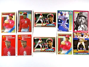 Lote de 10 tarjetas de béisbol Vince Coleman - Mets de los Cardenales de San Luis - Lote #36 - Imagen 1 de 7