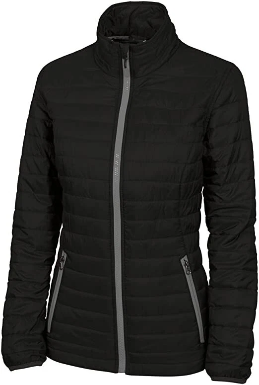 NWT Charles River Apparel Women's Lithium Quilted Jacket Black Size S $120 BB301 — 第 1/1 张图片