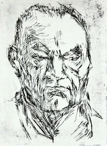 FRITZ CREMER - Selbstporträt - Zinkographie - 1982 - Picture 1 of 3