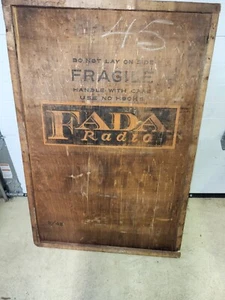 FADA Radio Original shipping crate panel!! Only one I have ever seen. - Picture 1 of 7