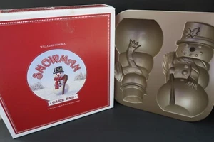 Williams Sonoma SCHNEEMANN Kuchenform Nordic Ware 3D groß 11" h mit Rezepten - Bild 1 von 3