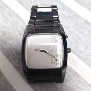 NIXON THE BANKS Watch Stainless steel Black Square dial No accessories - Picture 1 of 4