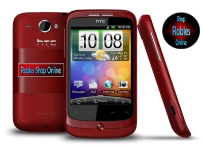 HTC WILDFIRE ROT (Ohne Simlock) Smartphone Wlan 3G GPS Radio 5MP GUT OVP  - Bild 1 von 2
