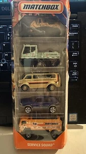 Matchbox Service Squad 5 Pack With 50th Anniversary Superfast GOLD 2018 - Picture 1 of 5