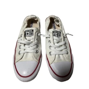 Sneakers basse Converse All Star donna in tela bianca taglia 7 - Foto 1 di 5