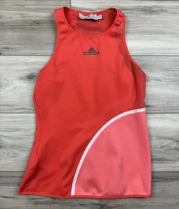 Adidas Stella McCartney Tennis Tank Top Barricade Pink Orange Fitted Women's - S - Picture 1 of 5