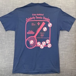 Vintage Kristy McNichol K Swiss T-Shirt Celebrity Tennis USA L Single Stitch - Bild 1 von 11