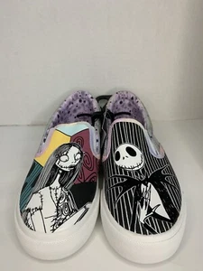 Disney Nightmare Before Christmas Slip On Sneakers Womens Size 6 - Picture 1 of 7