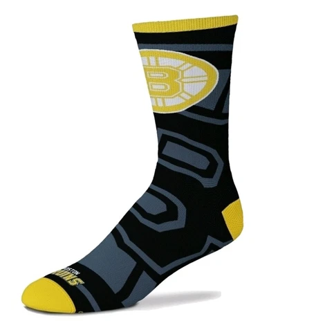 Boston Bruins NHL Men's Team Tone Black Quarter-Length Crew Socks: Large 8-13 Cover
