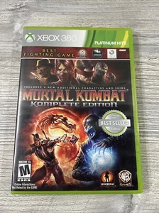 Mortal Kombat Komplete Edition (Microsoft Xbox 360, 2012) Platinum Hits - Picture 1 of 8