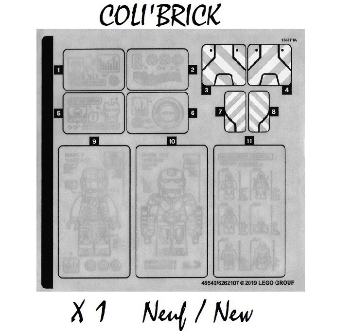 Lego 76125stk01 - Sticker Sheet for Set 76125 - 49540/6262107 - New Neuf - Bild 1 von 1