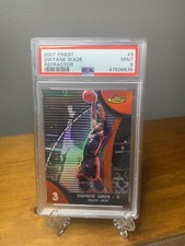 2007 Dwyane Wade Topps Finest Refractor #3 - Miami Heat