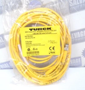 TURCK - PKG 3M-6-PSG 3M - 6M / 19.7ft - 3Pin M8 EXTENSION CORD SET - 125V - 4A - Picture 1 of 11