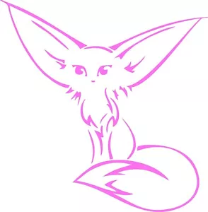 Fantasy Fox Decal Cute Funny Auto Truck Car Bumper Window Vinyl Sticker Laptop - Picture 1 of 13