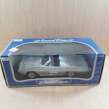 Anson 1963 Ford Thunderbird Coupe Convertible Diecast 1:18 Scale Boxed Silver