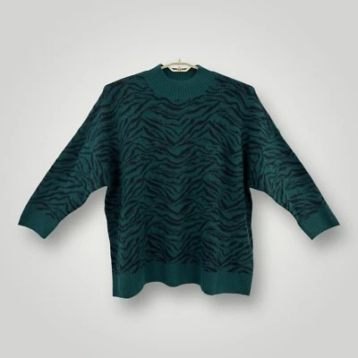 NUEVO Pullover Torrid Vegano Cachemira Cuello Tortuga Suéter Talla 4 4x (26) Verde Tigre Foto 1 de 4