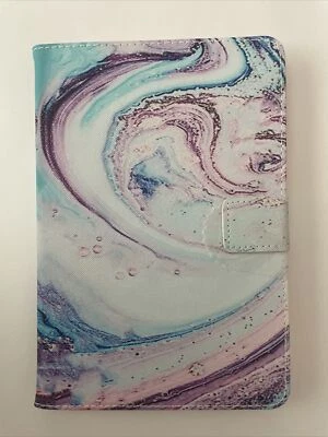 FitFolio Protective Cover for iPad mini - Blue W/Blue and Purple Marble Design - Image 1 of 3