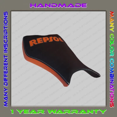 Funda Asiento Delantero Diseño Personalizado HONDA CBR1000RR 2008-2016 NEGRA + Naranja Foto 1 de 4