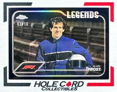 ALAIN PROST 2024 Topps Chrome Formula 1 F1 #200 Black Refractor 2/10 - Image 1 of 4