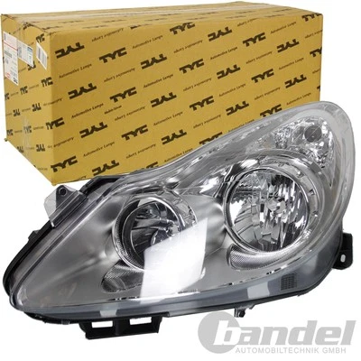 TYC HAUPTSCHEINWERFER VORNE LINKS CHROM für OPEL CORSA D bis BAUJAHR 1/2011 - Bild 1 von 4
