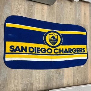 Vintage San Marcos San Diego Chargers Retro 80s Fleece NFL Stadium Throw Blanket - Picture 1 of 9