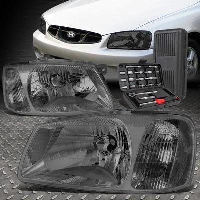 PARA 00-02 ACENTO CARCAÇA FUMÊ LÂMPADAS DE FAROL DE CANTO TRANSPARENTE ESQUERDA DIREITA + CONJUNTO DE FERRAMENTAS - Imagem 1 de 4