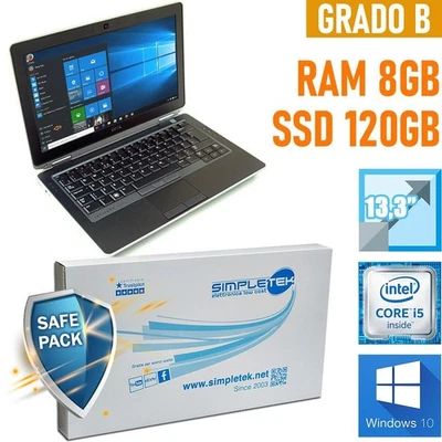Notebook Dell Latitude E6330 I5 13,3" 8gb 120gb Ssd Windows 10 Ba Ricondizionato - Imagen 1 de 4
