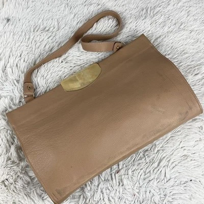 Bolso de Hombro de Cuero Maison Margiela Logotipo Marrón en Relieve Bolso de Mujer Original Coll Foto 1 de 4