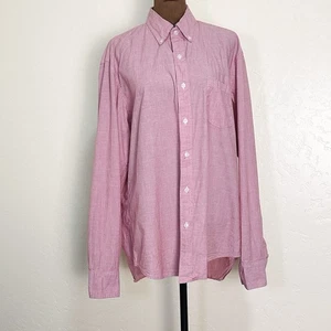 J Crew Flex Womens Button Up Top Size L Pink Professional Office Career Mature - Picture 1 of 10