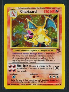 Charizard 4/130 Holo Raro Pokémon 2000 Base Set 2 HP - Imagen 1 de 2
