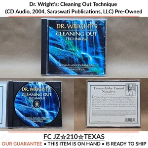 Dr. Wright's: Cleaning Out Technique (CD Audio, 2004, Saraswati Publications.... - Picture 1 of 10