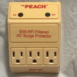 Vtg EPD “The PEACH” EMI-RFI Filtered AC Surge Protector 15A 125V Indoor - Picture 1 of 10