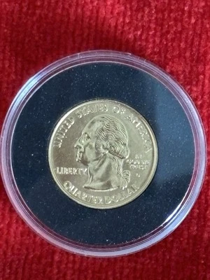 2006 24K Gold Plated Nevada State Quarter - Image 1 of 4