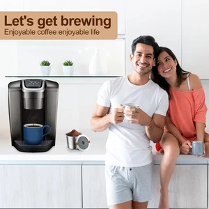 Tazza K riutilizzabile per cialde caffè Keurig in acciaio inox compatibile con 1.0 2.0 - Foto 1 di 4