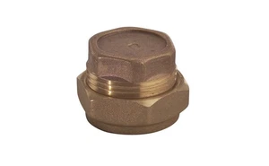 Flomasta 22mm Brass Compression Stop End Pipe Fitting End Cap BQ28618171 - Picture 1 of 3