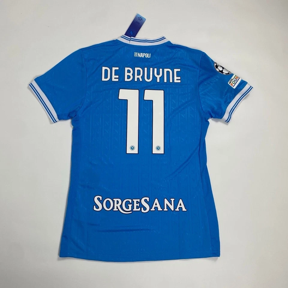 Camiseta de futebol Napoli 25/26 terceira manga curta De Brunye #11 masculina todos os tamanhos - Imagem 1 de 4
